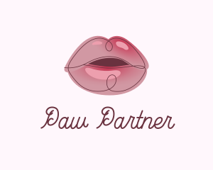 Glossy Full Lips logo design