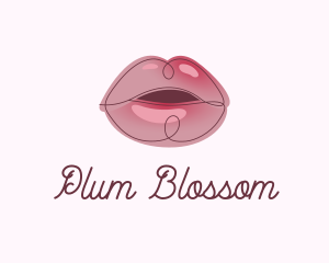 Glossy Full Lips logo design