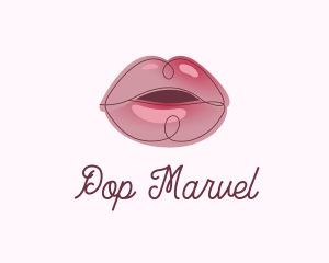 Glossy Full Lips logo design