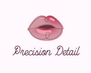 Glossy Full Lips logo design