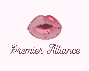 Glossy Full Lips logo design