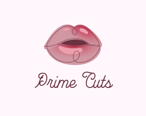 Glossy Full Lips logo design