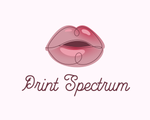 Glossy Full Lips logo design