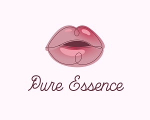 Glossy Full Lips logo design