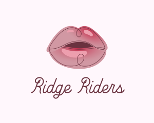 Glossy Full Lips logo design