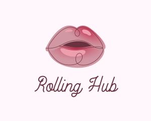 Glossy Full Lips logo design