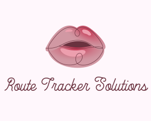 Glossy Full Lips logo design