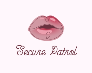 Glossy Full Lips logo design