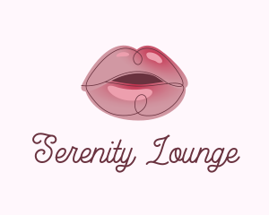 Glossy Full Lips logo design