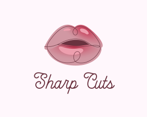 Glossy Full Lips logo design