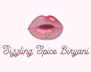 Glossy Full Lips logo design