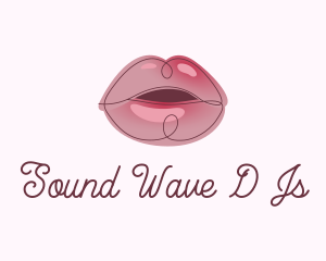 Glossy Full Lips logo design