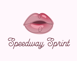 Glossy Full Lips logo design