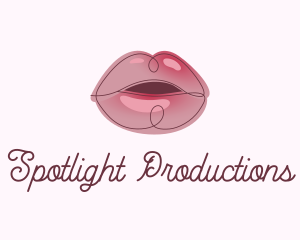 Glossy Full Lips logo design