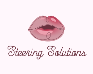 Glossy Full Lips logo design