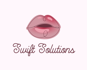 Glossy Full Lips logo design