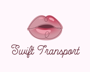 Glossy Full Lips logo design