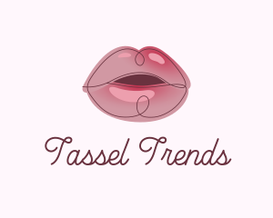 Glossy Full Lips logo design