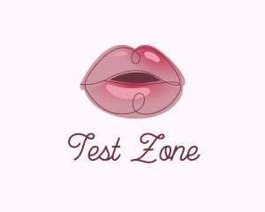 Glossy Full Lips logo design