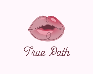 Glossy Full Lips logo design