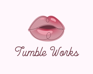 Glossy Full Lips logo design