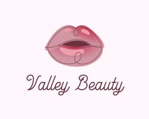 Glossy Full Lips logo design