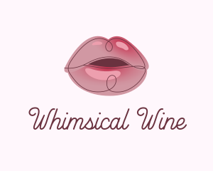 Glossy Full Lips logo design