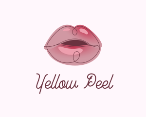 Glossy Full Lips logo design