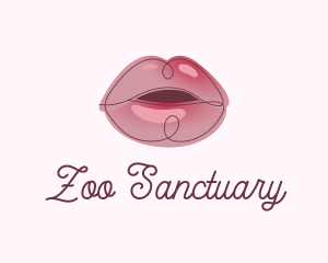 Glossy Full Lips logo design