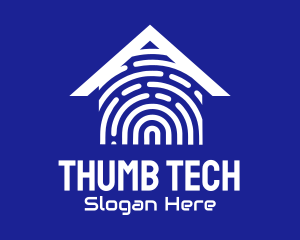 Home Biometric Thumbmark Fingerprint logo design