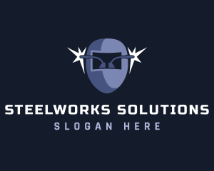 Welding Helmet Repair logo design