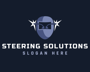 Welding Helmet Repair logo design