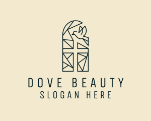 Dove Cross Christian logo design