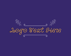 Flower Bloom Wordmark logo