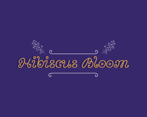 Flower Bloom Wordmark logo design