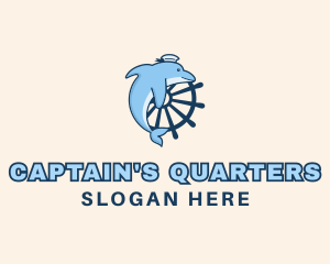 Aqua Sailor Dolphin logo design