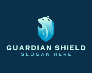 Polar Bear Ice Shield logo design