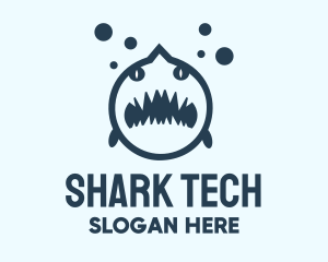 Blue Shark Aquarium logo design