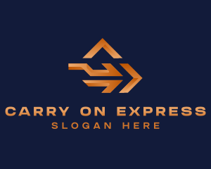 Arrow Logistics Express logo design