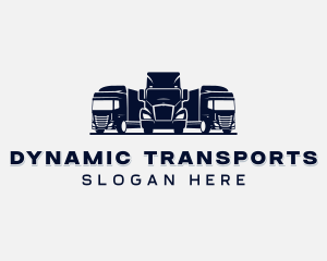 Delivery Transportation Truck logo design