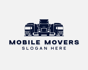 Delivery Transportation Truck logo design