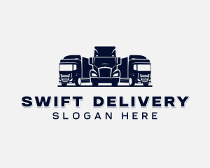 Delivery Transportation Truck logo design