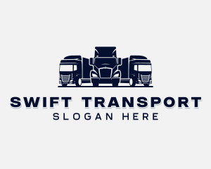 Delivery Transportation Truck logo design