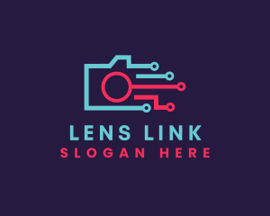 Futuristic Digital Camera logo design