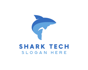 Shark Fish Animal logo