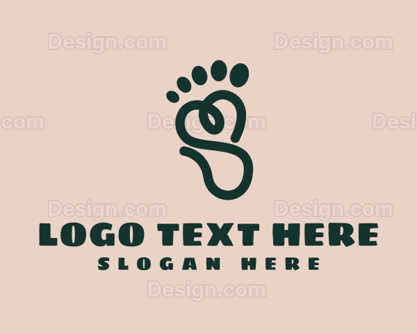 Scribble Foot Massage Logo