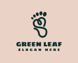 Scribble Foot Massage logo design