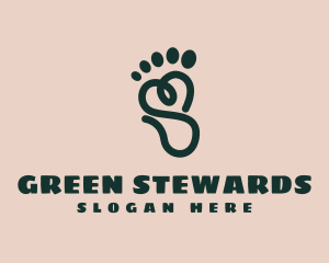 Scribble Foot Massage logo design