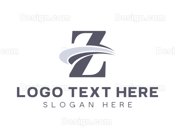 Cool Professional Swoosh Letter Z Logo