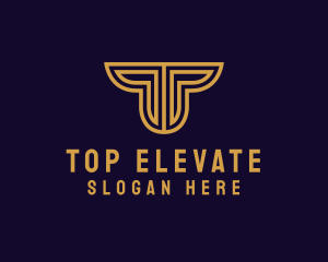 Luxury Premium Firm Letter T logo design